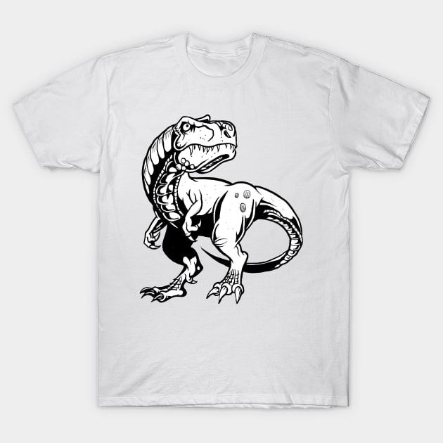 Tyrannosaurus Rex T-Shirt by AfrAsian-Mafia